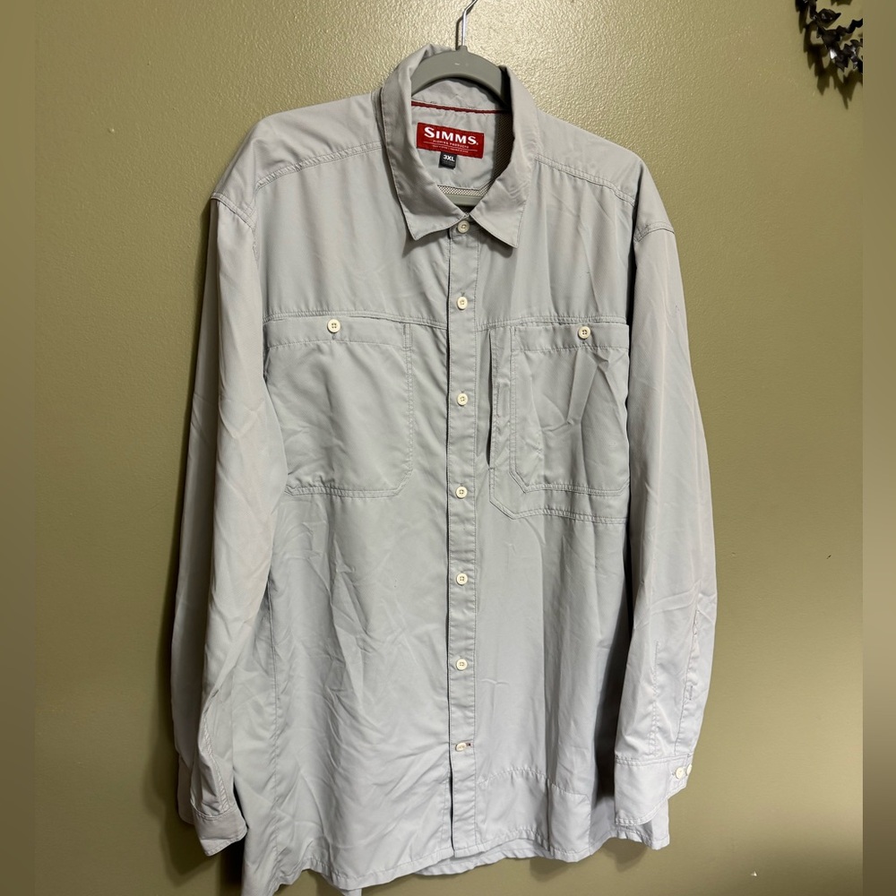 Simms Button Down‎ Shirt, Size 3XL